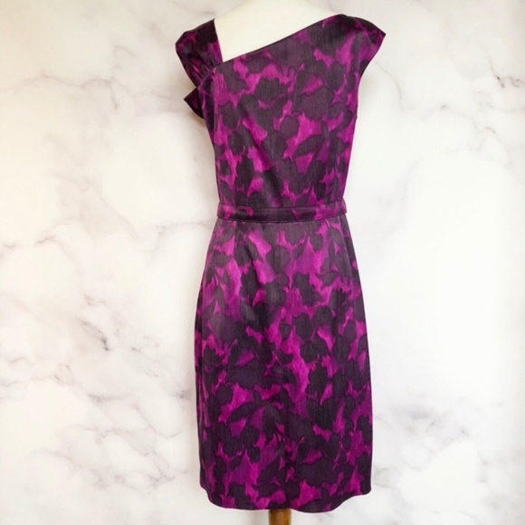 Eliza J Purple Floral Print Dress - Picture 3 of 7